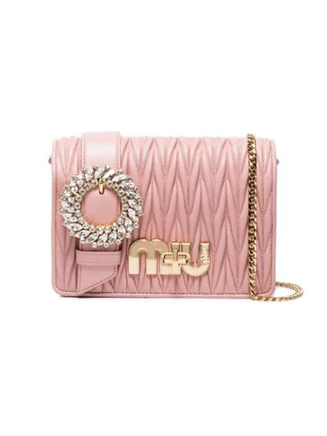 miu miu pink crossbody bag|farfetch miu michael bags.